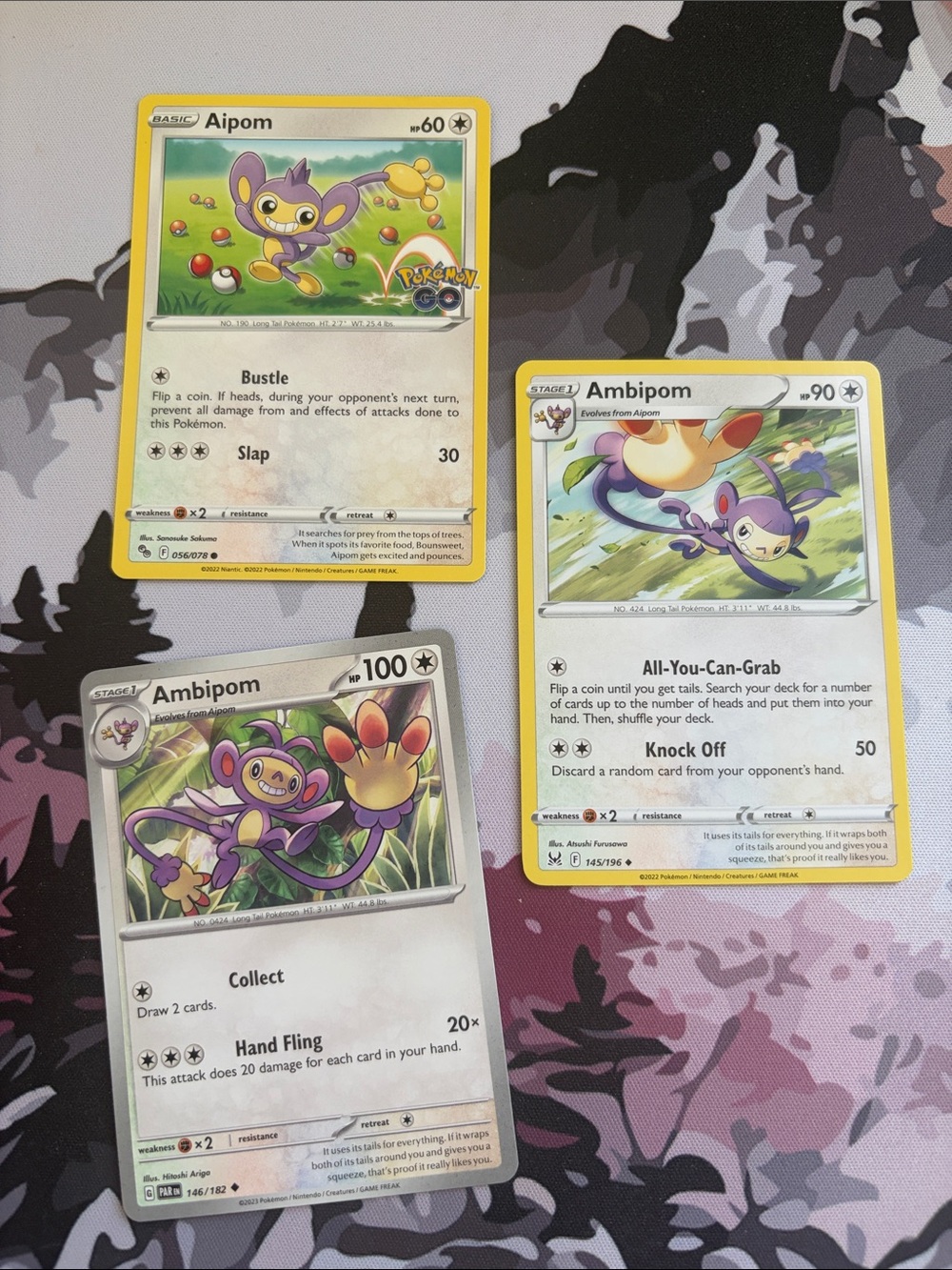 Aipom & Ambipom Evolution Lot | 3 Pokémon Cards | ✨5/$25✨